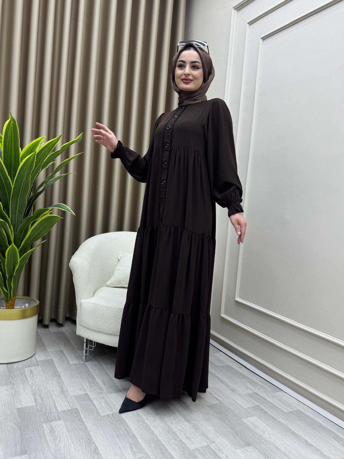 Şükran Elbise Kahverengi